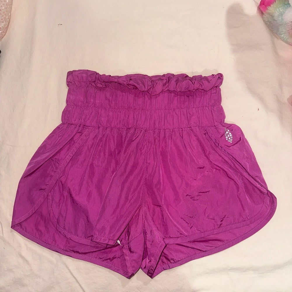 Free People The Way Home Dark Pink Shorts